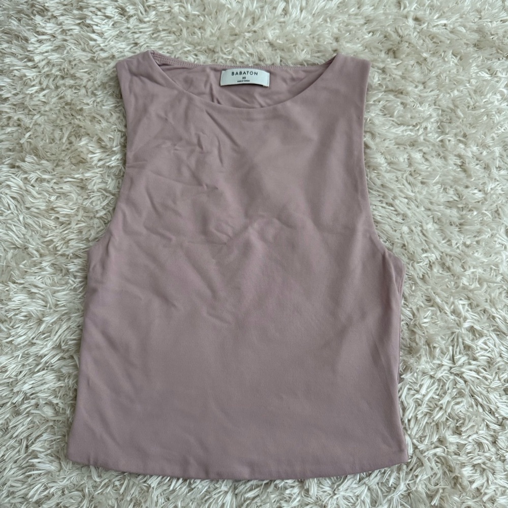 Aritzia Pink Contour Tank Top